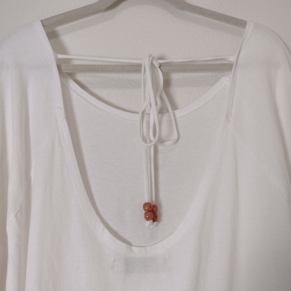 Free People Beach Jenny Drop Waist Babydoll Mini Dress White Size M - Picture 10 of 14